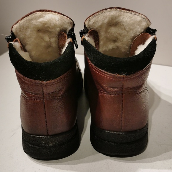 Saute Mouton Women's Zip Leather Ankle Boots - Picture 6 of 9